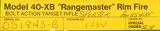 Remington 40-XB .22 LR repeater, appears unfired, pristine bore, box, instructions, over 99 percent, layaway - 15 of 15