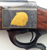 Luxus Arms Presentation Grade serial number 1 .375 H&H Magnum show rifle, cased, exhibition Turkish, gold relief busts, unfired, layaway - 7 of 15