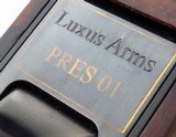 Luxus Arms Presentation Grade serial number 1 .375 H&H Magnum show rifle, cased, exhibition Turkish, gold relief busts, unfired, layaway - 13 of 15