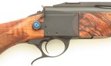 Luxus Arms Model 11 serial number 1, .270 Win., .22-250 Rem., exhibition Turkish, quarter rib, banded, box, unfired, layaway - 5 of 14