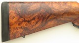 Luxus Arms Model 11 serial number 1, .270 Win., .22-250 Rem., exhibition Turkish, quarter rib, banded, box, unfired, layaway - 9 of 14