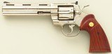 Colt Python .357 Magnum, 1978, 6-inch, nickel, box, 75% finish, layaway - 3 of 10