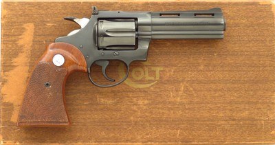 Colt Diamondback .22 LR, 1971, four-inch, serialed box, over 95%, layaway