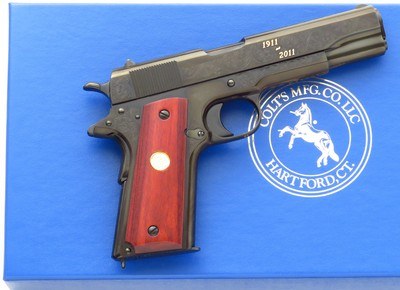 Employee Edition Colt 1911 100th Anniversary .45 ACP, 2011, new and unfired, box, layaway