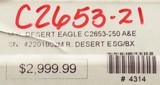 Desert Eagle three-caliber set in .357 Magnum, .44 Magnum & .50 AE, cased, 95%, layaway - 8 of 8