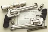 Consecutive serialed pair of prototype Smith & Wesson .460 Magnums, Shooting Times cover gun, Dick Metcalf collection, provenance, layaway - 1 of 7