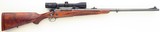 Hoenig custom Winchester pre-64 Model 70 .375 H&H Magnum, 4+1, banded, express, English, 24 LPI, crossbolts, pancake, Swarovski, 97%, layaway