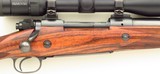Hoenig custom Winchester pre-64 Model 70 .375 H&H Magnum, 4+1, banded, express, English, 24 LPI, crossbolts, pancake, Swarovski, 97%, layaway - 5 of 13