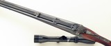 Merkel 9.3x74 double rifle, 1927, scalloped boxlock, claw mounts, great bores, tight, proven accuracy, cased, 85 percent, layaway - 4 of 15