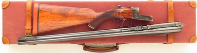 William Evans 9.3x74R double rifle, ejectors, express, three-inch MOA regulation, case, 85%, layaway