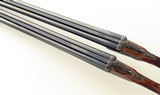 R.G. Owen 12 gauge SLE pair, 1929, outstanding engraving, 30-inch, 2.75, 14.6 LOP, 7.2 pounds, IC/M & M/F, cased, layaway - 4 of 15