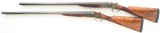 R.G. Owen 12 gauge SLE pair, 1929, outstanding engraving, 30-inch, 2.75, 14.6 LOP, 7.2 pounds, IC/M & M/F, cased, layaway - 3 of 15
