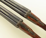 R.G. Owen 12 gauge SLE pair, 1929, outstanding engraving, 30-inch, 2.75, 14.6 LOP, 7.2 pounds, IC/M & M/F, cased, layaway - 8 of 15