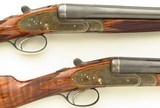 R.G. Owen 12 gauge SLE pair, 1929, outstanding engraving, 30-inch, 2.75, 14.6 LOP, 7.2 pounds, IC/M & M/F, cased, layaway - 6 of 15