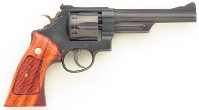 Smith & Wesson 28-2 Highway Patrolman .357 Magnum, 1985, 6-inch, target grips, 95 percent