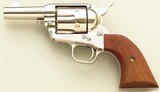 Colt Single Action Army Sheriffs Model .44 Special with serialed .44-40 cylinder, 1980, nickel, three-inch, box, display case, unfired, layaway - 3 of 10