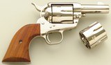 Colt Single Action Army Sheriffs Model .44 Special with serialed .44-40 cylinder, 1980, nickel, three-inch, box, display case, unfired, layaway - 2 of 10