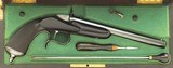 Gastinne Renette .22 BB parlor pistol, ebony stock, octagon, Flobert action, cased, engraved, high condition, layaway - 12 of 12