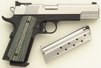Dan Wesson 1911 Silverback 10mm, stainless, checkered, two mags, 97 percent, layaway