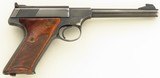 Colt Woodsman .22 LR, six-inch, wood target grips, great bore - 1 of 7