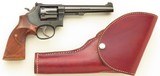 Smith & Wesson Model 48-4 .22 Magnum, 1981, six-inch pinned, recessed, leather, 95 percent - 1 of 8