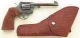 Colt Officer's Model Target .22 LR, 1941, six-inch, adjustable front sight, great trigger, tight, leather - 1 of 7