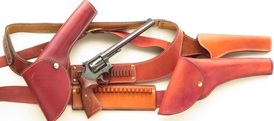 Smith & Wesson Model 48-4 .22 Magnum, 1980, 8.375 pinned, recessed, superb bore and trigger, three rigs, 98 percent