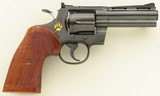 Colt Python .357 Magnum, 1968, four inch, light engraving, Herrett, 98%, layaway
