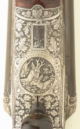 Joseph Zeller 16 x 7.7x57 drilling, scalloped boxlock, side clips, game scenes, horn guard, solid mechanics, layaway - 10 of 15