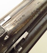 Joseph Zeller 16 x 7.7x57 drilling, scalloped boxlock, side clips, game scenes, horn guard, solid mechanics, layaway - 14 of 15