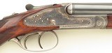 Rigby .22 Savage sidelock double rifle, London, quick release, engraved, case, ammunition, layaway - 6 of 15