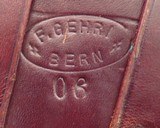 1906 Swiss Military Luger in .30 Luger (7.65), 5x serial, 4.75 inch, superb bore, sharp markings, leather, layaway - 13 of 13