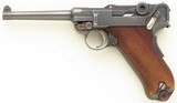 1906 Swiss Military Luger in .30 Luger (7.65), 5x serial, 4.75 inch, superb bore, sharp markings, leather, layaway - 2 of 13