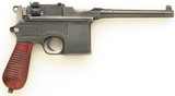 Mauser Broomhandle C.96 7.63, pre-war commercial, 5.5-inch, elevator, pristine bore, 95%, layaway
