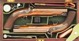 Pair Lang .70 bore percussion howdah pistols, London, cased, circa 1850, consecutive, safeties, engraved, layaway - 12 of 14