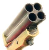 Sharps four-barrel .30 caliber, 21095, brass frame, proper mechanical operation, solid grips - 5 of 7