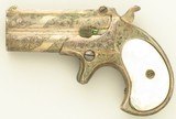 Remington .41 Rimfire Derringer, engraving, mother-of-pearl, plating, layaway - 2 of 6