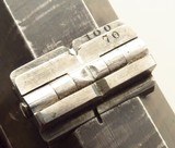 Lang percussion rifle, serial 189, game scene engraving, cased, Damascus, .524-inch land diameter, folding leafs, circa 1845, great bore, layaway - 9 of 15