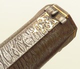 Charles Pirko .52 caliber percussion sporting carbine, Damascus, double set, carved box, engraved, good bore, layaway - 9 of 15