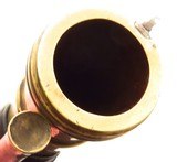 Charles Grierson (London) cannon-barreled flintlock blunderbuss, brass, spring-loaded bayonet, strong condition, layaway - 15 of 15