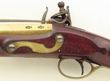 Charles Grierson (London) cannon-barreled flintlock blunderbuss, brass, spring-loaded bayonet, strong condition, layaway - 7 of 15