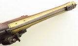 Henry Nock flintlock blunderbuss, spring-loaded bayonet, brass barrel, circa 1780, layaway - 3 of 15