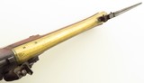Henry Nock flintlock blunderbuss, spring-loaded bayonet, brass barrel, circa 1780, layaway - 4 of 15
