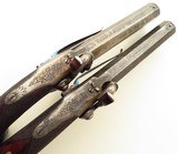 Field & Langstroh pair percussion belt pistols, Damascus .530-inch bore diameters, layaway - 3 of 10