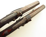 Deane (London) pair .70 caliber percussion belt pistols, Damascus, safeties, layaway - 3 of 11