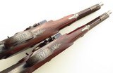 Pair Sturman (London) .60 caliber dueling pistols, engraved, cased, layaway - 5 of 12