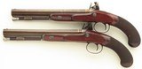 Pair Sturman (London) .60 caliber dueling pistols, engraved, cased, layaway - 3 of 12