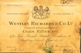 Westley Richards pair percussion pistols, .663-inch bores, Damascus smooth bores, cased, layaway - 14 of 14