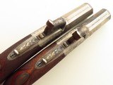 Westley Richards pair .38 caliber percussion pocket pistols, folding triggers safeties, numbered - 4 of 12