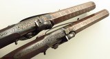 Pritchard pair percussion belt pistols, .670 bore diameter, octagon, cased, layaway - 4 of 12